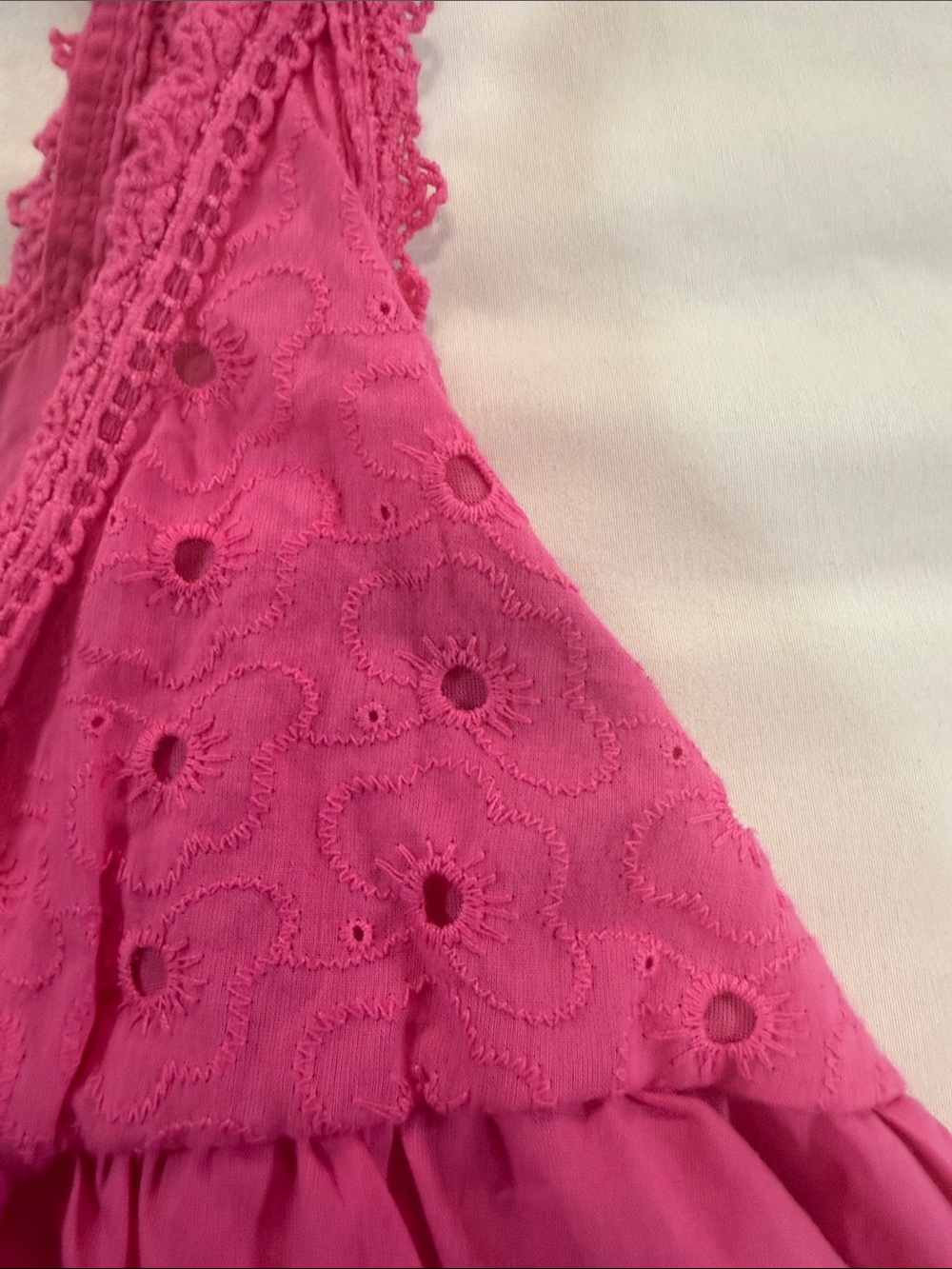 Charisma Fuchsia Lace-Trim Camisole Top Size L - Picture 4 of 9
